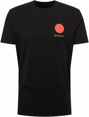 EDWIN Tričko 'Japanese Sun TS'  červená / čierna / biela