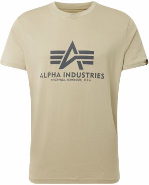 ALPHA INDUSTRIES Tričko  tmavosivá / olivová