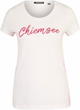 CHIEMSEE Funkčné tričko  svetlozelená / pitaya / biela