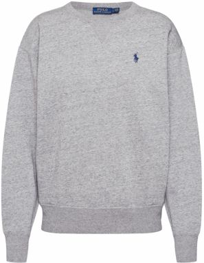 Polo Ralph Lauren Mikina 'LS PO-LONG SLEEVE-KNIT'  sivá