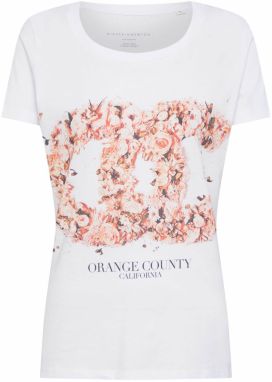 EINSTEIN & NEWTON Tričko 'Orange County'  oranžová / biela