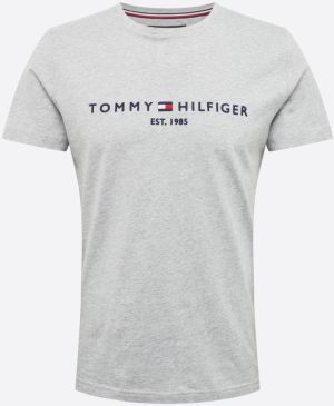 TOMMY HILFIGER Tričko  tmavomodrá / svetlosivá / červená / biela