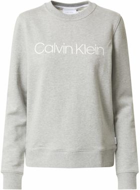 Calvin Klein Mikina  sivá / biela
