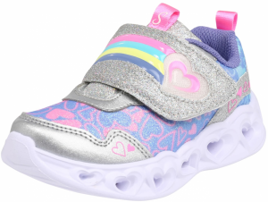 SKECHERS Tenisky 'HEART LIGHTS LOVIE DOVIE'  žltá / orgovánová / ružová / strieborná