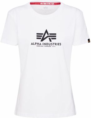 ALPHA INDUSTRIES Tričko  čierna / biela