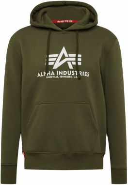 ALPHA INDUSTRIES Mikina  olivová / biela