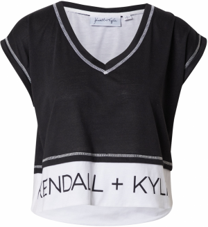 KENDALL + KYLIE Tričko  čierna / biela