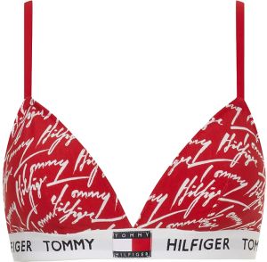 TOMMY HILFIGER - Tommy signature triangle podprsenka s jemnou výstužou a nastaviteľnými ramienkami