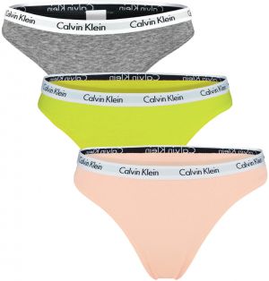 CALVIN KLEIN - tangá 3PACK Cotton stretch coral color - special limited edition