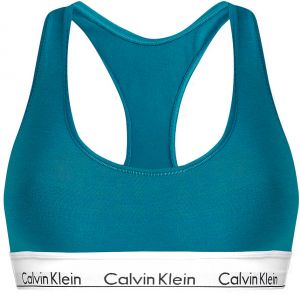 CALVIN KLEIN - braletka Modern cotton petrol color - special limited edition