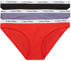 CALVIN KLEIN - nohavičky 3PACK cotton stretch tuscan color - special limited edition