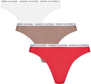 TOMMY HILFIGER - bikini 3PACK cotton essentials canyon & red - limitovaná edícia