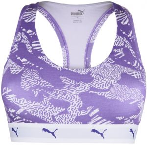 PUMA - Iconic Racerback purple športová podprsenka