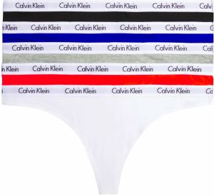 CALVIN KLEIN - tangá 5PACK cotton stretch special happy color combo - limited edition