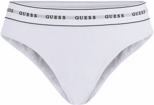 GUESS - organic cotton biele dámske tangá