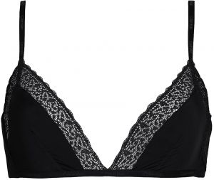 Calvin Klein - flirty unlined triangle čierna podprsenka s nastaviteľnými ramienkami