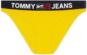 TOMMY HILFIGER - Tommy Jeans yellow nohavičky z organickej bavlny