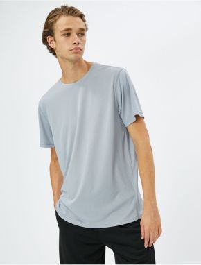 Koton Basic Sports T-Shirt Stitch Detail Crew Neck Short Sleeve