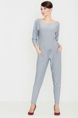 Lenitif Woman's Jumpsuit K145 Grey