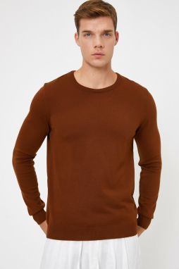 Koton Men's Crew Neck Knitwear Sweater