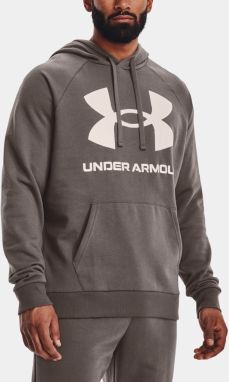 Under Armour Sweatshirt UA Rival Fleece Big Logo HD-BRN - Mens
