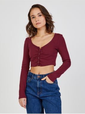 Wine crop top TALLY WEiJL - Women