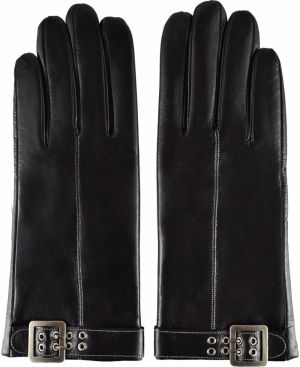Semiline Woman's Women Leather Antibacterial Gloves P8210