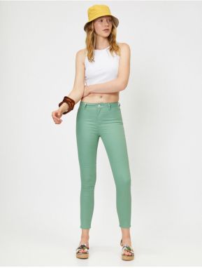 Koton Women's Green Skinny Pants