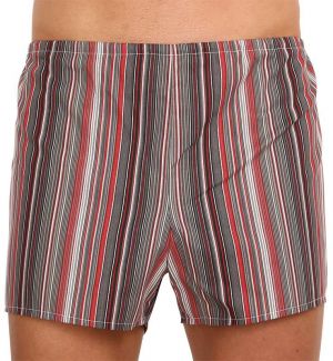 Classic men's shorts Foltýn red with stripes oversize