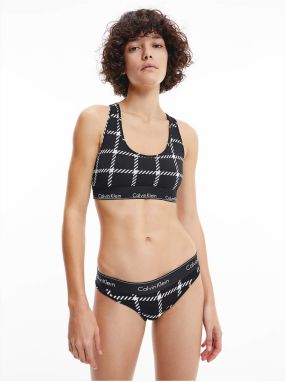 Calvin Klein Underwear White and Black Checkered Panties - Ladies