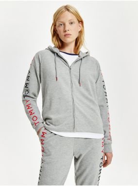 Light Grey Women's Hoodie Tommy Hilfiger - Women