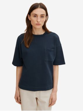 Dark blue Womens Basic T-Shirt Tom Tailor - Women