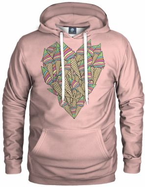 Aloha From Deer Unisex's Ice-Cream Heart Hoodie H-K AFD081