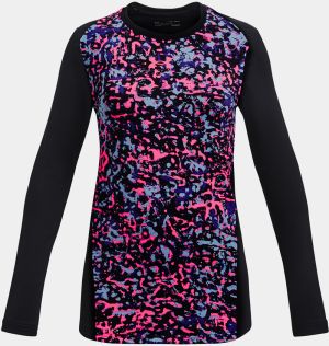 Under Armour T-Shirt ColdGear Novelty LS Crew-BLK - Girls