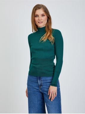 Green Ribbed Sweater ORSAY - Women