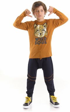 Mushi Gilded Fox Boy's T-shirt Trousers Set