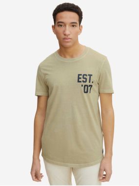 Light Green Men's T-Shirt Tom Tailor Denim - Men