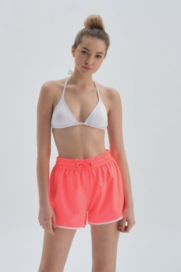 Dagi Fuchsia Micro Swim Shorts with Elastic Waist