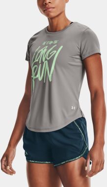 Under Armour T-Shirt UA Long Run Graphic SS-GRY - Women