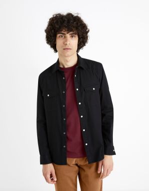 Celio Denim Shirt Modern Fit Cadenlo - Men