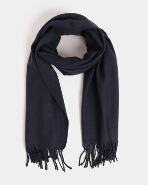 Jack & Jones Solid Dark Blue Scarf - Men