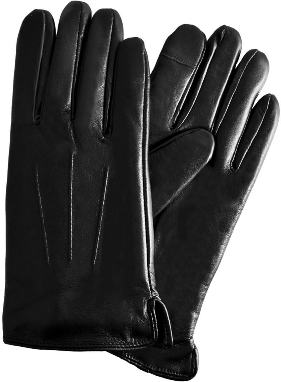 Semiline Woman's Women Leather Antibacterial Gloves P8207