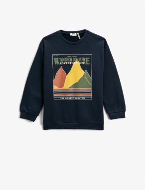 Koton T-Shirt Long Sleeve Nature And Adventure Themed