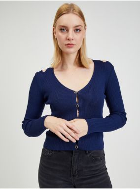 Dark blue Ladies Cardigan with ORSAY Necksets - Ladies