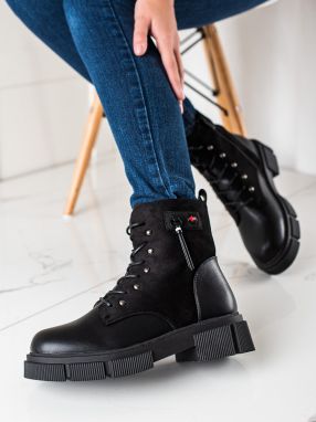 W. POTOCKI LACE-UP ANKLE BOOTS ON THE POTOCKI PLATFORM