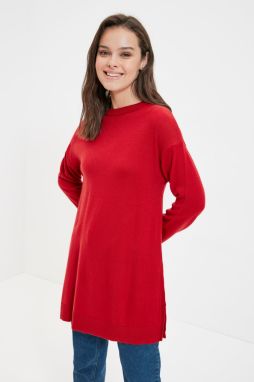 Trendyol červený pletený sveter