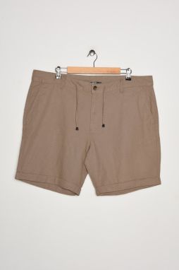 Koton Men's Brown Cotton Shorts