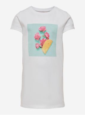 White girls' T-shirt ONLY Hazel - Girls