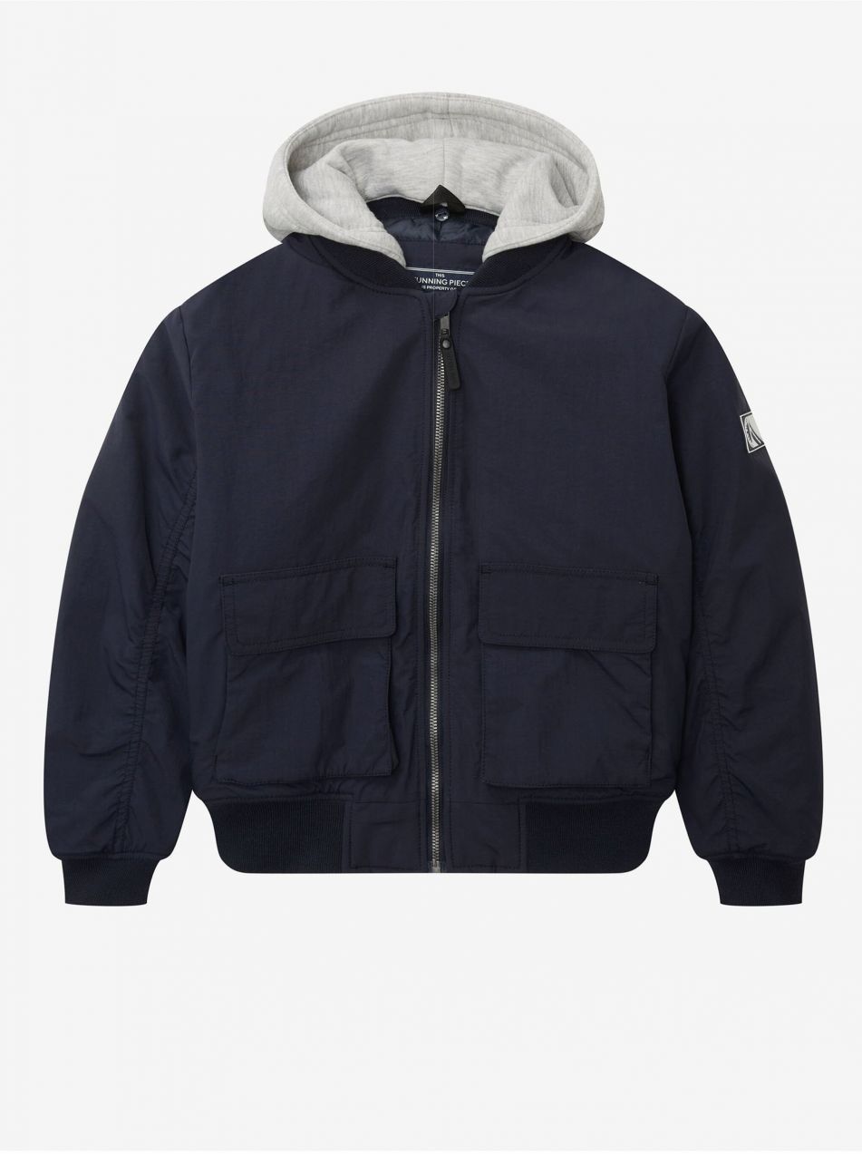 Dark blue boys' light hooded jacket Tom Tailor - Boys