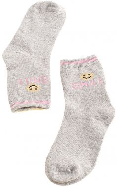 Children's socks Shelvt gray Smile